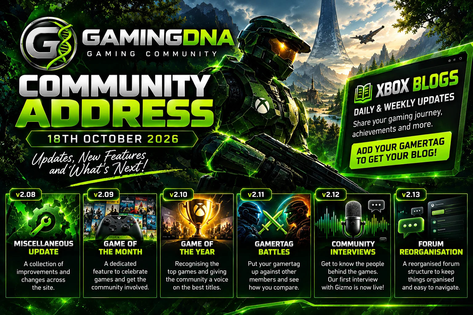 GamingDNA Community Address — 18th October 2026