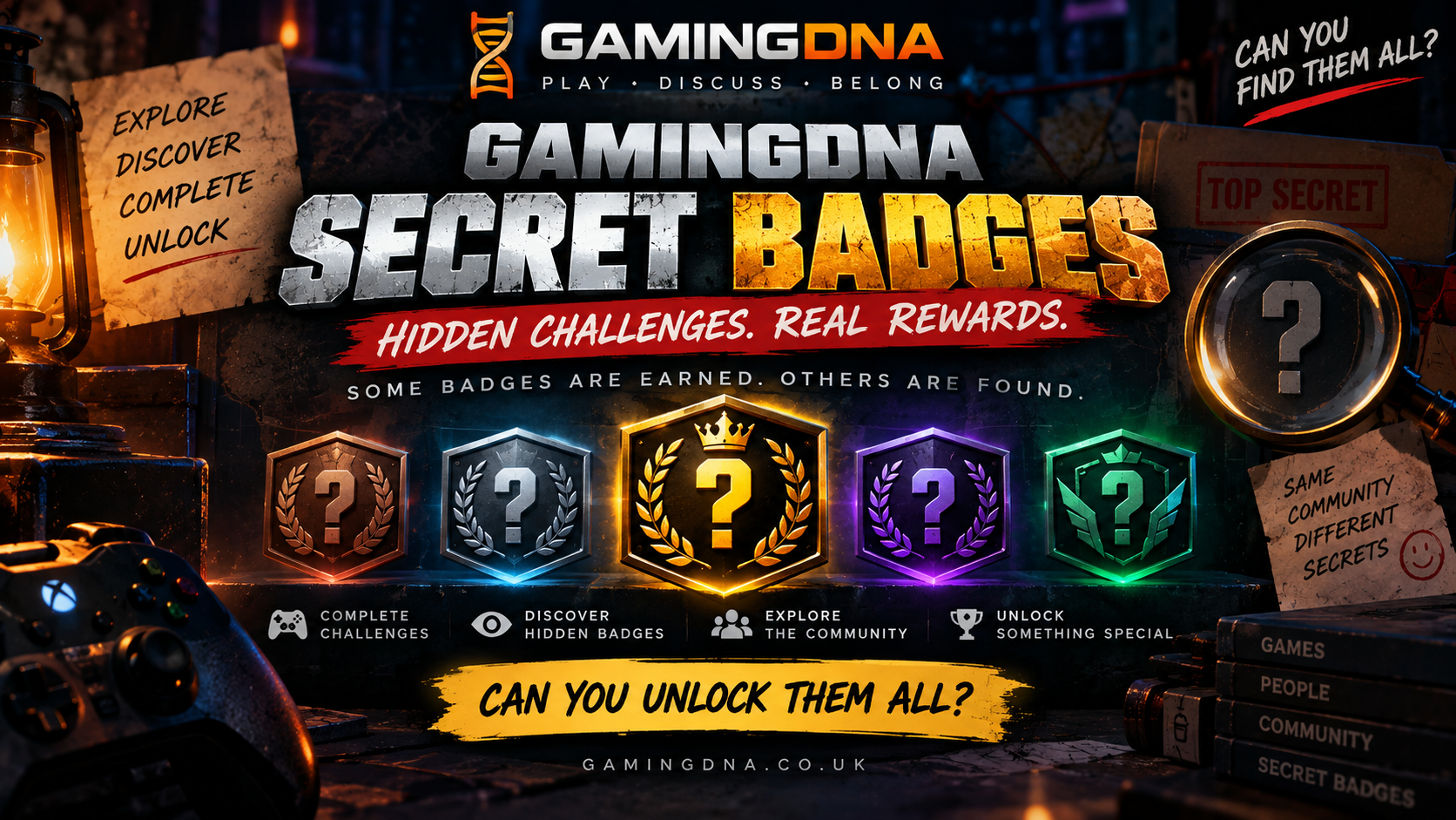 GamingDNA Secret Badges